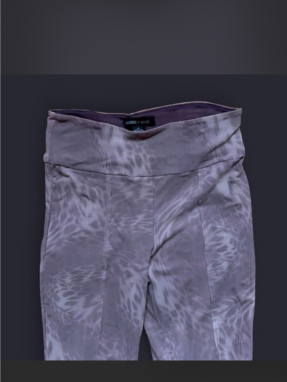 silence + noise Lilac Abstract Print High-Rise Leggings